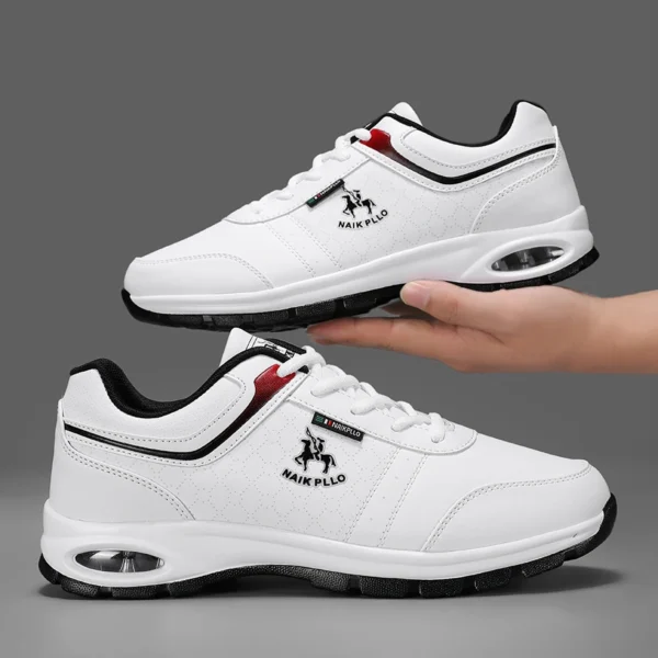 Nick Paul Casual Shoes Men's Sports Shoes Leather Sneakers Non-Slip 2024 Spring and Summer Fashion Running Air-Cushion Shoes - Image 5