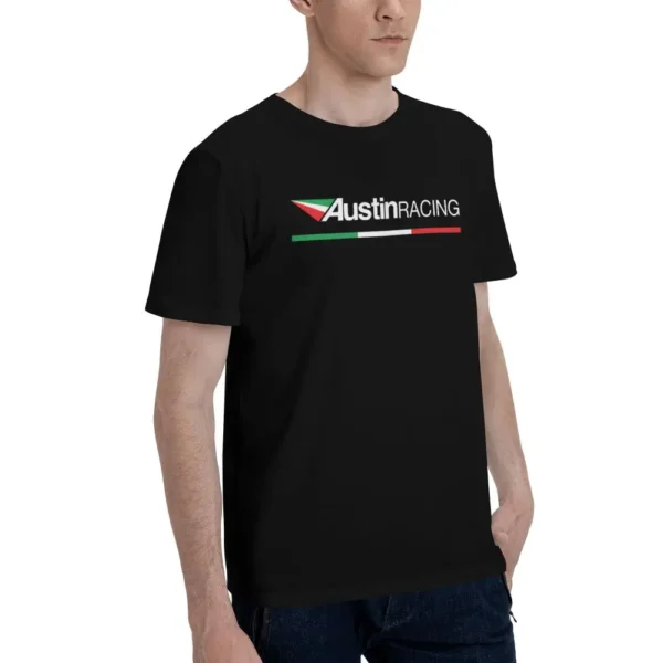 AUSTIN RACING Fashion T Shirt Printed Cotton Men's T-Shirt Men Tops Funny Short Sleeve Tee - Image 2