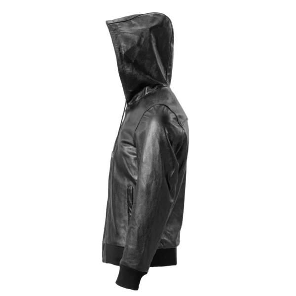 Men Leather Jacket Hooded Soft Natural Cowhide Genuine Leather Coat Hood Man Clothes Spring Autumn Clothing Free Shipping M618 - Image 2