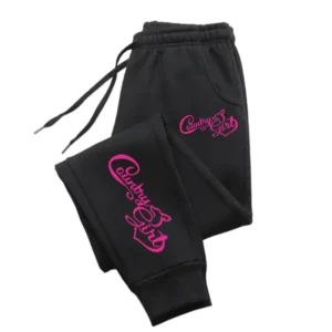 The Country Girl Printing Pants Woman Drawstring Pocket Sweatpant Sport Fashion Joggers Casual Autumn Joggers