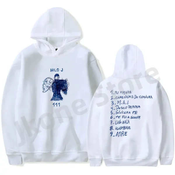 Milo J Hoodies 111 Album Merch Print Women Men Fashion Casual Singer Long Sleeve Sweatshirts plus size