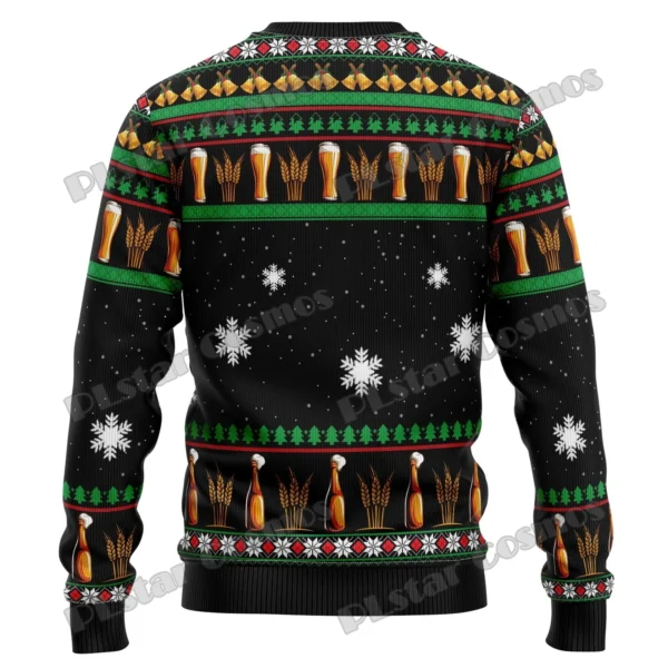 PLstar Cosmos Christmas Beer Season 3D Printed Men's Ugly Christmas Sweater Winter Unisex Casual Warm Knitwear Pullover MY20 - Image 6