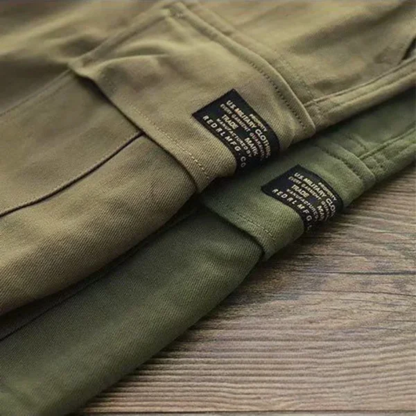 Men's Cargo Pants Korean Male Trousers Khaki Aesthetic Loose Straight Luxury Fashion Vintage High Quality Plus Size Baggy - Image 5
