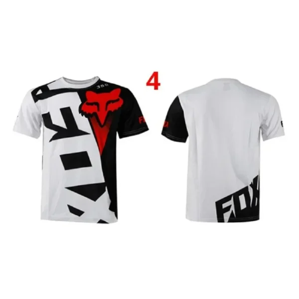 Summer New Fox T-shirt Men's Crew Neck Short Sleeve Racing 3DT Shirt Digital Print Street Harajuku Casual Text Short Sleeve - Image 6