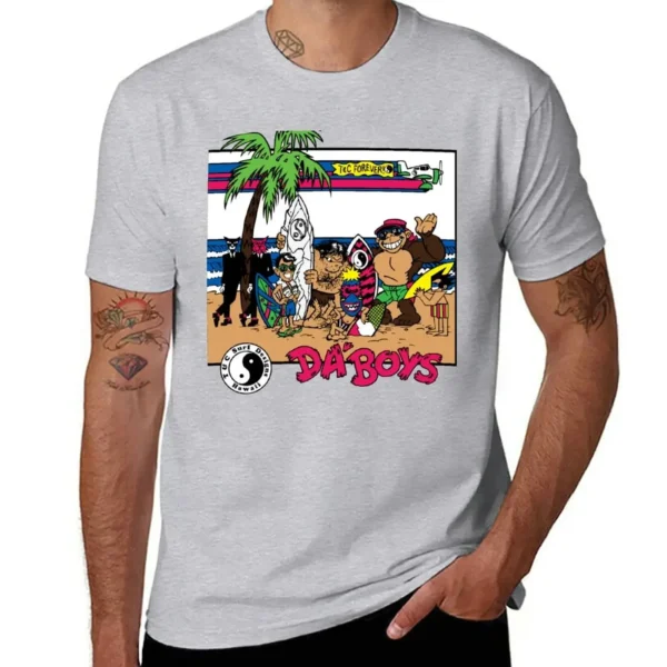New Ttshirts for men 2024C HAWAII DA BOYS TOWN AND COUNTRY SURF DESIGNS APE SURFING JOE COOL TIKI SURFERS PRIMAL URGES T-Shirt - Image 3