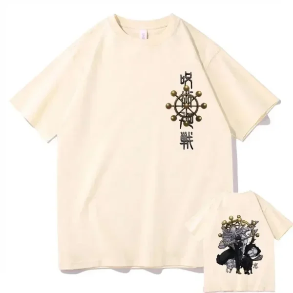 Anime Jujutsu Kaisen Fushiguro Megumi Print T Shirts Men Manga Harajuku Oversized Short Sleeve T-shirt Vintage Street Unisex Tee - Image 3