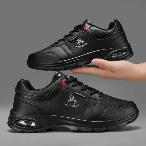 Nick Paul Casual Shoes Men's Sports Shoes Leather Sneakers Non-Slip 2024 Spring and Summer Fashion Running Air-Cushion Shoes - Image 6