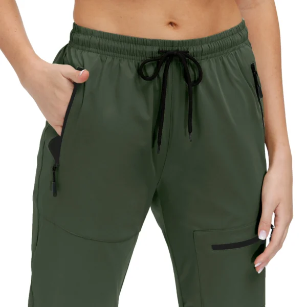 Women's Cargo Pants with Pockets Linghtweight Quick Dry Ourdoor Travel Hiking Pants Running Joggers Sweatpants - Image 6