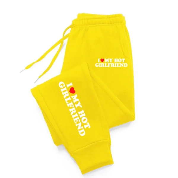 I Love My Hot Girlfriend Printing Sweatpant Creative Fleece Sweatpants For Women Autumn Fashion Sweatpants For Women Sportswear - Image 3