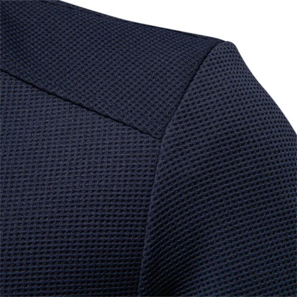 AIOPESON Mens Waffle Fleece Lined Bomber Jacket Autumn Winter Warm Casual Zipper Pocket Outwear Jackets and Coats for Men - Image 6