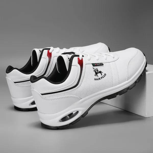 Nick Paul Casual Shoes Men's Sports Shoes Leather Sneakers Non-Slip 2024 Spring and Summer Fashion Running Air-Cushion Shoes - Image 3