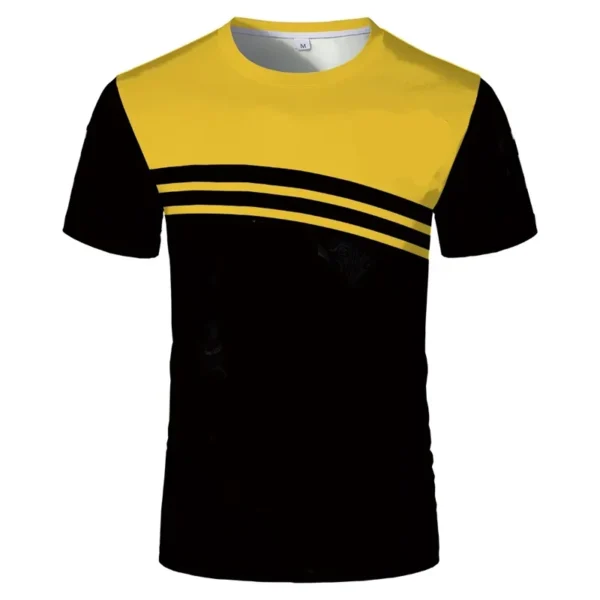 Casual Simple Pattern T Shirts Summer Fashion Short Sleeve O Neck Outdoor Sports 3D Printed T-shirts Mens Trend Oversized Tees - Image 3
