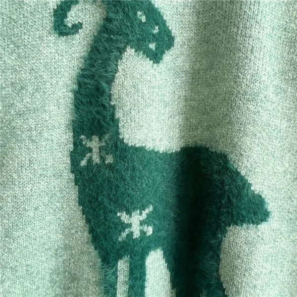 Christmas Sweater Woman Snow Deer Soft Knitted O-Neck Long Sleeve Pullovers Female Loose Warm Knitwear Jumper New Year Clothes - Image 6