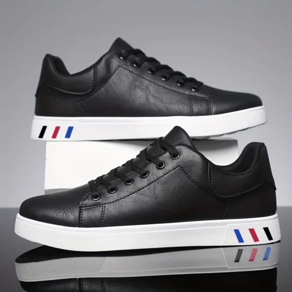 Men's Sneakers Classic Leather Casual Shoes Lace Up Platform Vulcanize Shoes for Men Flats High Quality Loafers Tenis Masculino - Image 2