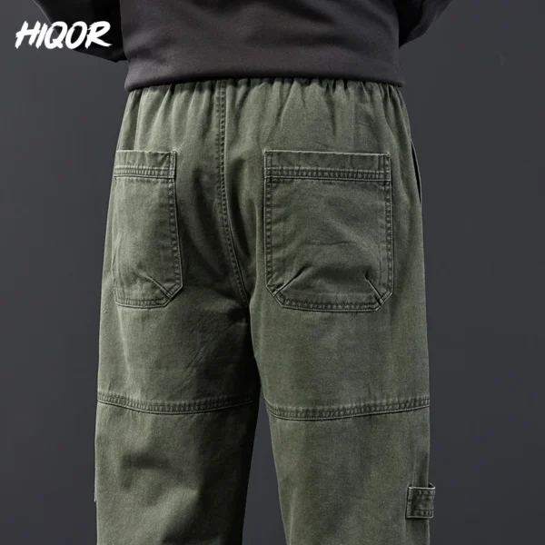 HIQOR Men's Aarmy Green Cargo Pants Autumn Pantalones Cargo Hombre Trousers Male Loose Joggers Sweatpants Brand Mens Clothing - Image 6