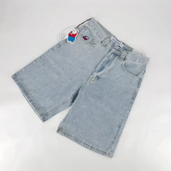 Woman Denim Shorts Y2k Summer Korean Big Boy Blue Pants Harajuku Vintage Low Waist Shorts Jeans 2000s Trashy Clothes Cargo Mujer - Image 3