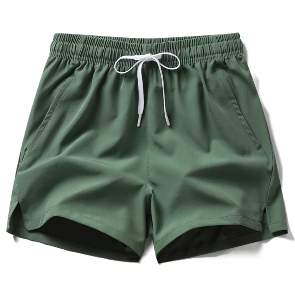 Summer Mens Sports Sweatpants casual Shorts Pockets Basic Solid Color Lightweight Pants Jogging Beach Shorts Men - Image 4