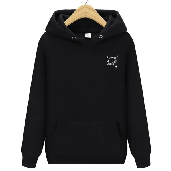 Trend Women's Hoodie Pullover Sweatshirt Fall Cotton Hoodie Men's Saturn Print Winter Plus Size Clothing Sweater Women's Top - Image 6