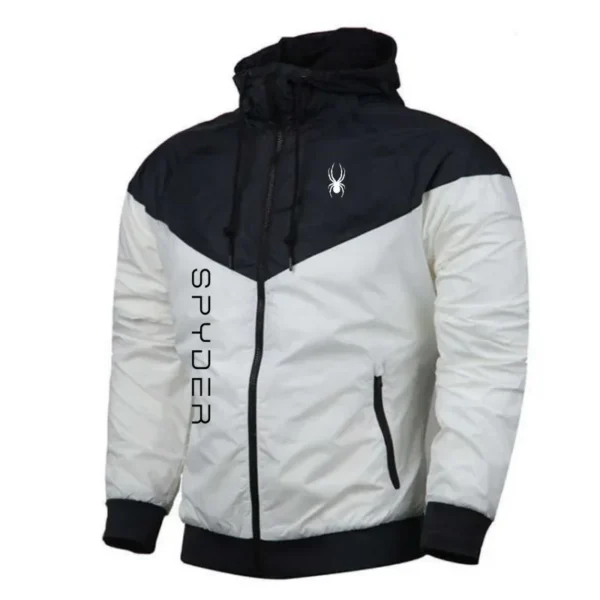 2024SPYDER- Casual Men's zip-up Jacket, Trench coat, hoodie, Thin, Street brand, Plus Size, 3XL, High quality, Spring, Fall, - Image 3