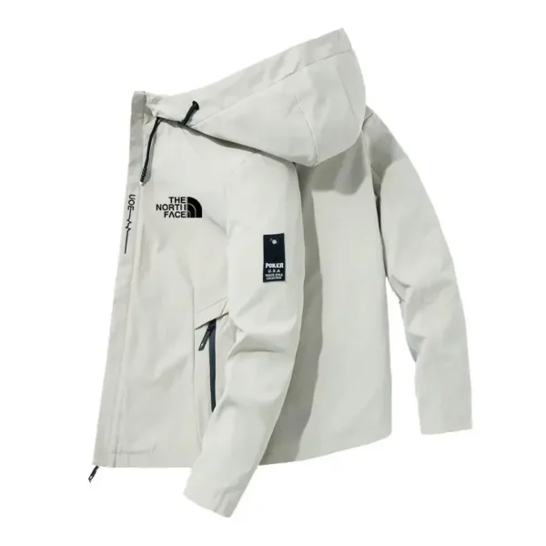 2024 new spring and autumn men's windproof jacket casual hooded jacket high quality outdoor sports men's high-end jacket