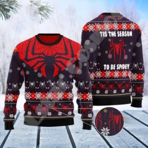 Christmas Knitted Sweater Graffiti Tattoo Retro Vintage Sweatshirts 3DPrint Unisex Pullover Harajuku Casual Funny Long Sleeve 18