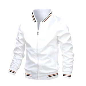 2024 New Autumn and Winter Men's Stand Collar Casual Zipper Jacket Outdoor Sports Coat Windbreaker Jacket for Men Waterproof