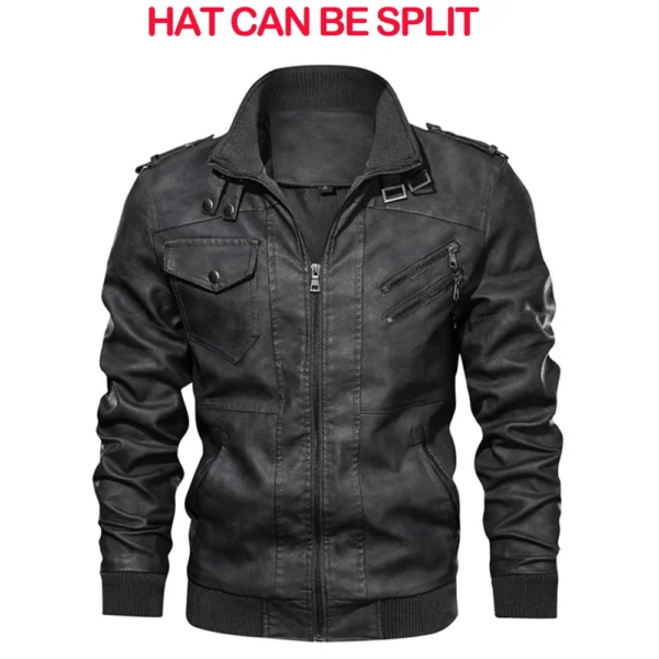 KB New Men's Leather Jackets Autumn Casual Motorcycle PU Jacket Biker Leather Coats Brand Clothing EU Size SA722 - Image 2