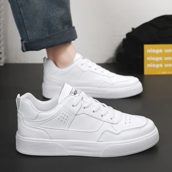 Men's Sneakers Thick Sole White Shoes Trendy Flat Shoes for Men Comfortable Breathable Vulcanized Sneakers Male Designer Shoes44 - Image 3