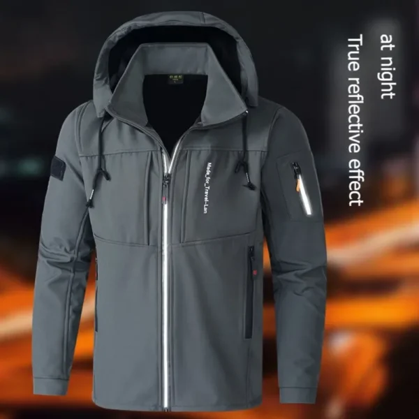 Men's Thicken Warm Jacket Autumn Winter Coats Outdoor Jackets Ski Climbing Windbreaker Waterproof Puffer Jacket Men - Image 3