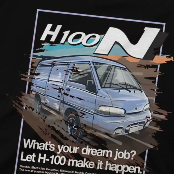 N Racing Men's TShirt Hyundai H100 N Illustration By Petrothings Distinctive T Shirt Harajuku Sweatshirts New Trend - Image 3