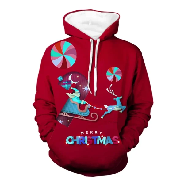 Funny Xmas Santa Claus Gifts 3D Printed Hoodie For Men Clothes New Merry Christmas In Hoodies & Sweatshirts Y2k Pullovers Tops - Image 5