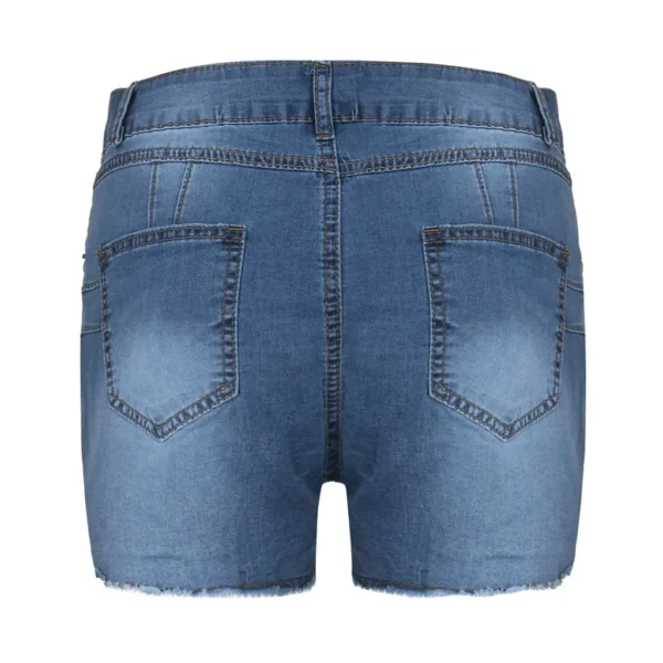2024 Women's Summer High Waisted Mini Denim Shorts Sexy Ladies Club Party Wear Slim Bodycon Short Jeans Chic Denim Skirt Female - Image 2
