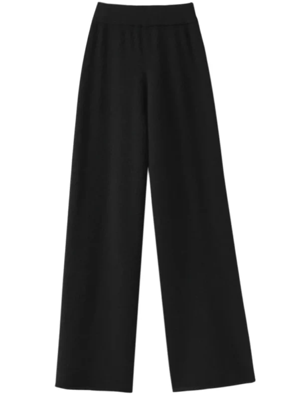 ADDONEE 100% Merino Wool Wide Leg Pants For Women Spring Autumn High Waist Elastic Casual Comfort Trousers Korean Popular Tops - Image 4