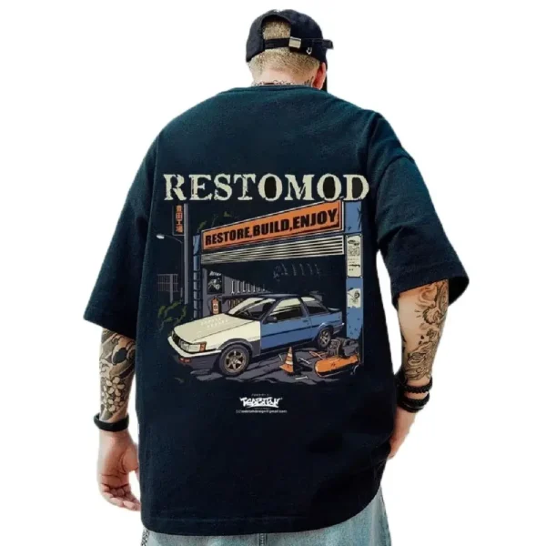 Vintage T-Shirts For Men's 3d Racing Print Man Short Sleeve T-Shirt Loose Street Tops Oversized Tees Shirt Men Clothing - Image 5