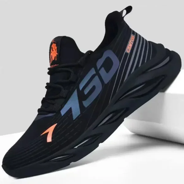 Men's sports and leisure shoes, men's summer trend new shoes, round headed black men's sports shoes - Image 3