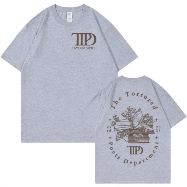 Tormented Poet Department Mark TTPD Printed T-Shirt Women's Men's Vintage Harajuku Fashion T-Shirt Casual Oversized T-Shirt - Image 5