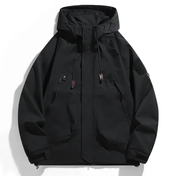 Waterproof Outdoor Jacket Men Women Hooded Sport Jackets Unisex Mountaineering Hiking Youth Cotwear Coat Men's Sportwear Top - Image 2