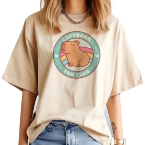 Capybara t-shirts women designer top girl harajuku manga clothing