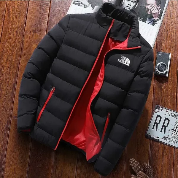 Winter New Thick Men Warm Parka Jackets Casual Men's Outwear Coats Solid Stand Collar Male Windbreak Cotton Padded Down Jacket - Image 2