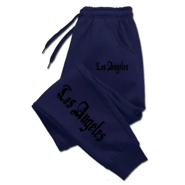 Los Angeles City Letter Print Men Women Trouser Oversized Jogging Sweatpants Running Trousers Jogger Sweat Pants Couple Clothing - Image 5