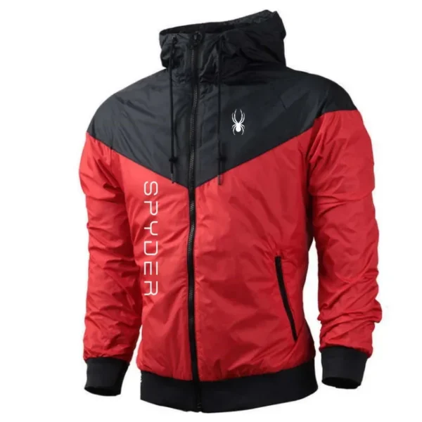 2024SPYDER- Casual Men's zip-up Jacket, Trench coat, hoodie, Thin, Street brand, Plus Size, 3XL, High quality, Spring, Fall, - Image 4