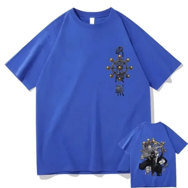 Anime Jujutsu Kaisen Fushiguro Megumi Print T Shirts Men Manga Harajuku Oversized Short Sleeve T-shirt Vintage Street Unisex Tee - Image 4