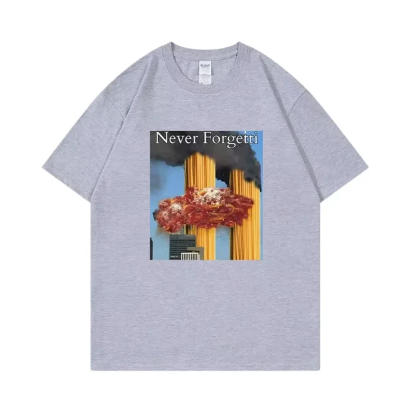 Never Forgetti T Shirt 11 9 Funny September 11Th Casualty Memorial Men Women Cotton Tee Unisex Oversized Casual High Quality Top - Image 3
