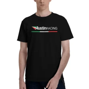AUSTIN RACING Fashion T Shirt Printed Cotton Men's T-Shirt Men Tops Funny Short Sleeve Tee