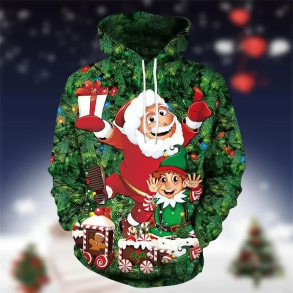 Funny Xmas Santa Claus Gifts 3D Printed Hoodie For Men Clothes New Merry Christmas In Hoodies & Sweatshirts Y2k Pullovers Tops - Image 6