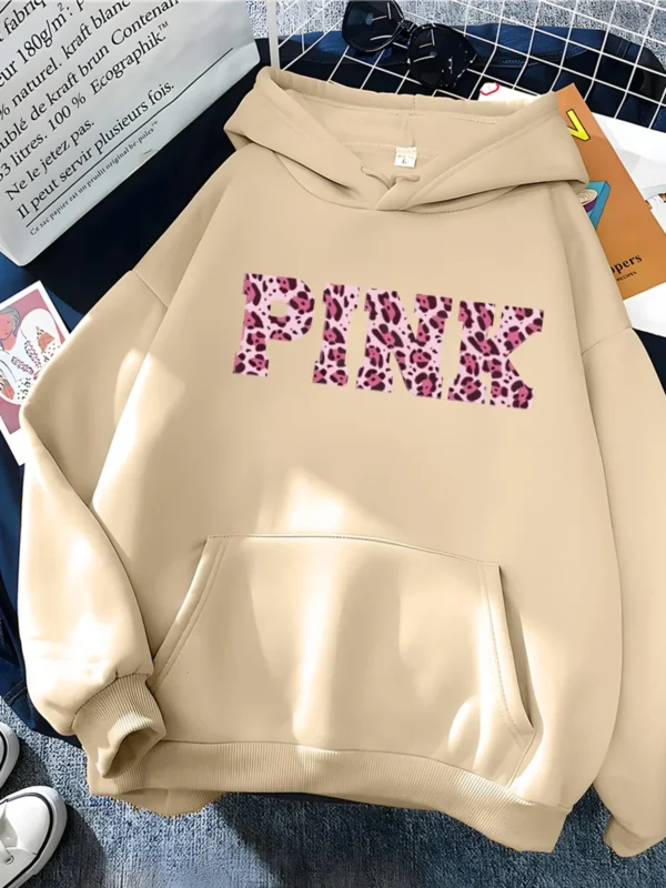 Hirsionsan Gothic Letter Print Hoodie for Women Soft Casual Loose Sportwear Female Sweatshirt Warm Fleece Ladies Clothes 2023 - Image 4