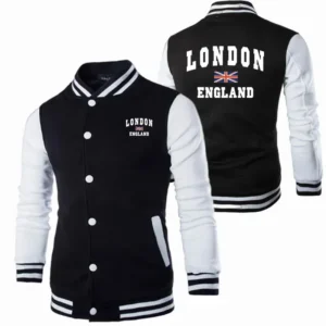 Mens Jackets Print Fashion Trend Cardigan Sweatshirt European Street Coat Casual Baseball Uniform Versatile Tracksuit Clothing