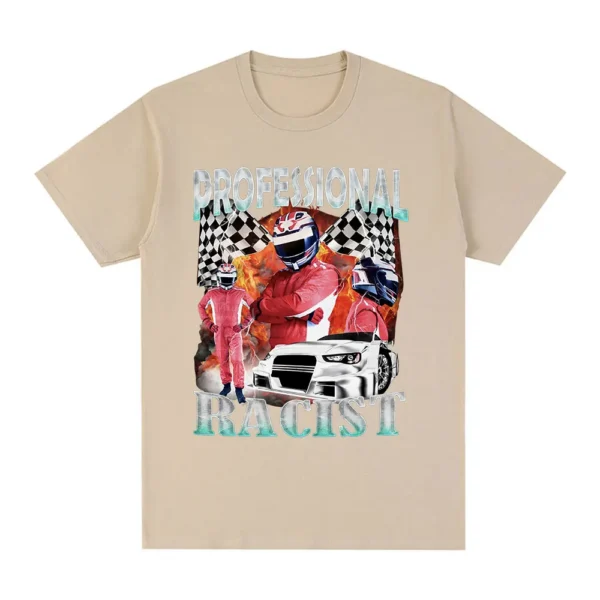 Professional Racer Graphic T-Shirt Funny Racing Meme Men's Fashion Vintage Short Sleeves T-shirts 100% Cotton Oversized T Shirts - Image 5