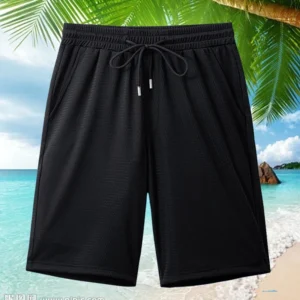 2023 Men's Stretch Quick Dry Beach Shorts With Pockets And Mesh Lining Straight Man Pants Hot Pants Casual Running Sport Shorts
