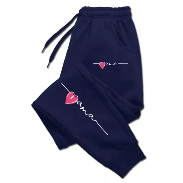 Loving Mama Printing Sweatpants Womens Jogger Fitting Casual Trousers Warm Long Baggy Running Leggings Gym Sportswear Couple - Image 4